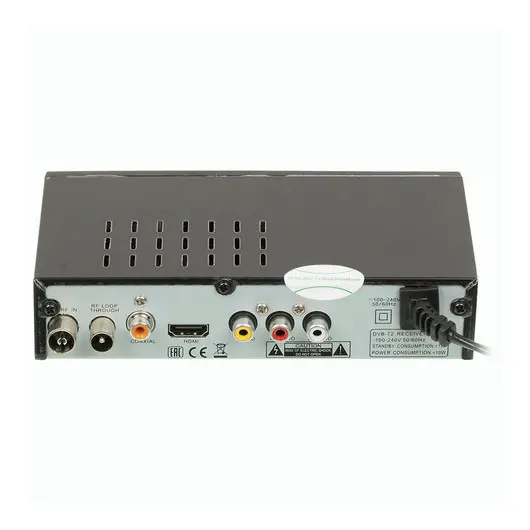 Приставка для цифрового ТВ DVB-T2 D-COLOR DC1002HD RCA, HDMI, USB, дисплей, пульт ДУ, фото 6