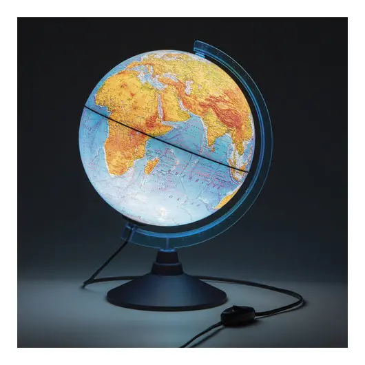Глобус физический GLOBEN &quot;Классик Евро&quot;, диаметр 250 мм, с подсветкой, Ке012500189, фото 2