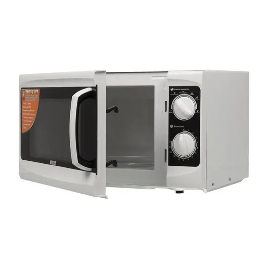 Микроволновая печь MYSTERY MMW-1706, объем 17 л, мощность 800 Вт, механическое управление, таймер, белая, фото 2