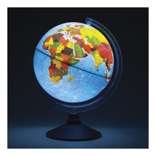 Глобус физический/политический подсветка от батареек, GLOBEN &quot;Классик Евро&quot;, 250 мм, Ве012500257, фото 2
