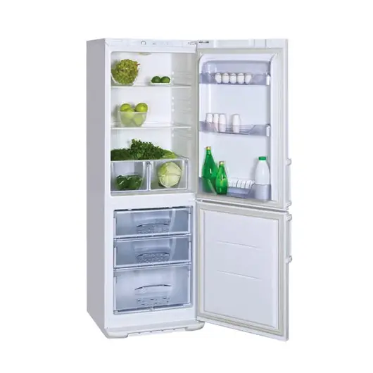 Холодильник БИРЮСА 133, двухкамерный, объем 310 л, нижняя морозильная камера 100 л, белый, Б-133, фото 2