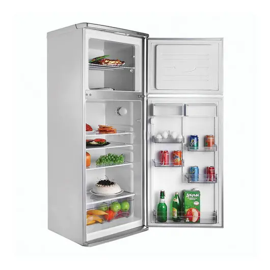 Холодильник ATLANT МХМ 2835-08, двухкамерный, объем 280 л, верхняя морозильная камера 70 л, серебро, фото 2