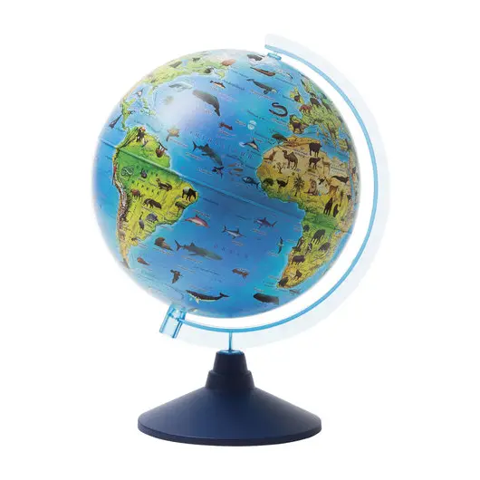 Глобус зоогеографический GLOBEN &quot;Классик Евро&quot;, диаметр 250 мм, детский, Ке012500269, фото 1