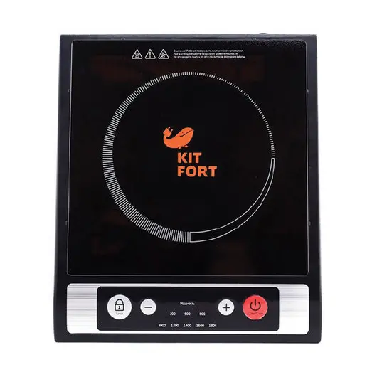 Плитка электрическая индукционная KITFORT KT-107, 1800 Вт, 1 конфорка, 8 режимов, кнопочное управление, черная, фото 4