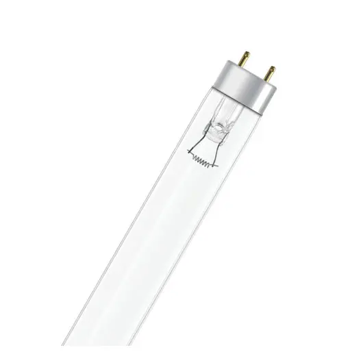 Лампа БАКТЕРИЦИДНАЯ ультрафиолетовая OSRAM PURITEC HNS, 15 Вт, G13, прозрачная колба-трубка, 45 см, фото 4