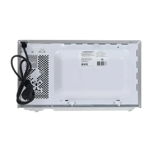 Микроволновая печь HORIZONT 20MW800-1479BFS, объем 20 л, мощность 800 Вт, электронное управление, гриль, белая, фото 7