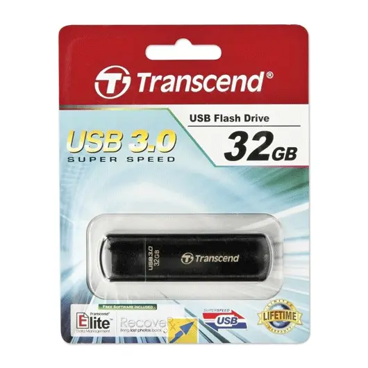 Флэш-диск 32 GB, TRANSCEND Jetflash 700, USB 3.0, черный, TS32GJF700, фото 2