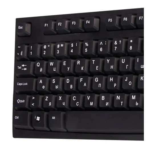 Клавиатура проводная SONNEN KB-330,USB, 104 клавиши, классический дизайн, черная, 511277, фото 3