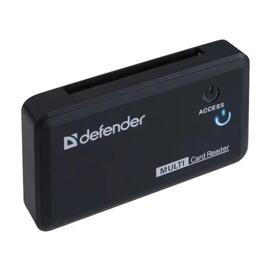 Картридер DEFENDER OPTIMUS USB 2.0, порты SD/MMC, TF, M2, MC, CF, XD, 83501, фото 2