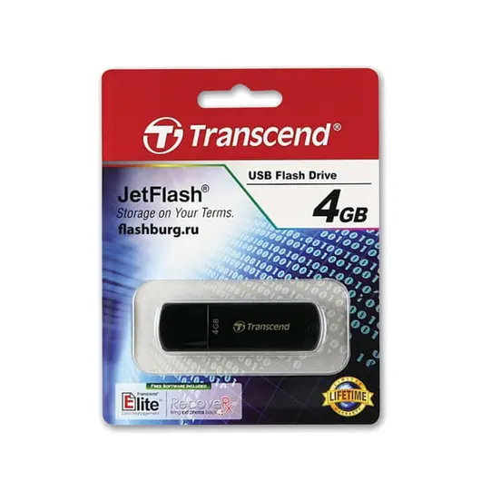 Флэш-диск 4 GB, TRANSCEND Jet Flash 350, USB 2.0, черный, TS4GJF350, фото 2
