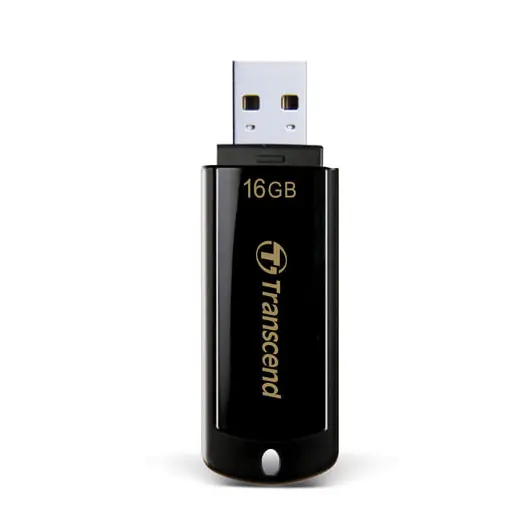Флэш-диск 16 GB, TRANSCEND Jet Flash 350, USB 2.0, черный, TS16GJF350, фото 3