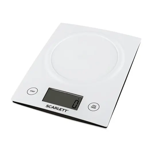 Весы кухонные SCARLETT SC-KS57B10, электронный дисплей, чаша, max вес 5 кг, тарокомпенсация, пластик, фото 4