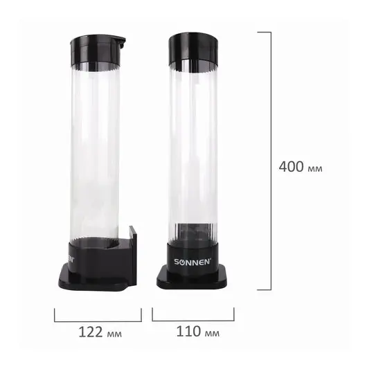 Стаканодержатель SONNEN BL-70, 70 стаканов, на винтах, черный, 455001, фото 8