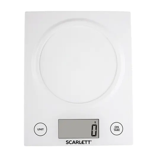 Весы кухонные SCARLETT SC-KS57B10, электронный дисплей, чаша, max вес 5 кг, тарокомпенсация, пластик, фото 3