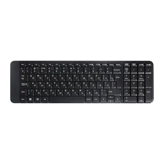 Набор беспроводной LOGITECH Wireless Desktop MK220, клавиатура, мышь 2 кнопки + 1 колесо-кнопка, черный, 920-003169, фото 2