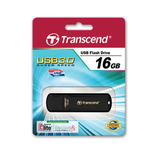 Флэш-диск 16 GB, TRANSCEND Jet Flash 700, USB 3.0, черный, TS16GJF700, фото 2