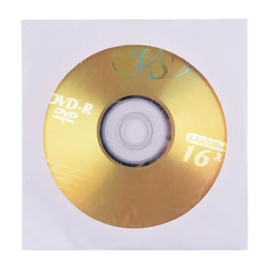 Диск DVD-R VS, 4,7 Gb, 16x, бумажный конверт, фото 2