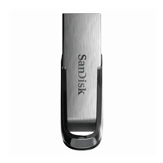 Флэш-диск 32 GB, SANDISK Ultra Flair, USB 3.0, металлический корпус, серебристый/черный, SDCZ73-032G-G46, фото 1