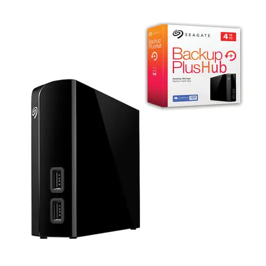 Диск жесткий внешний HDD SEAGATE &quot;Backup Plus Hub&quot;, 4 TB, 3,5&quot;, USB 3.0, черный, STEL4000200, фото 1