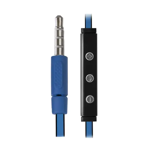Наушники с микрофоном (гарнитура) DEFENDER Pulse 452, проводная, 1,2 м, вкладыши, для Android, синяя, 63452, фото 2