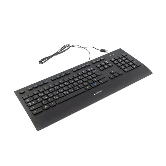Клавиатура проводная LOGITECH K280e, USB, 104 клавиши, черная, 920-005215, фото 1