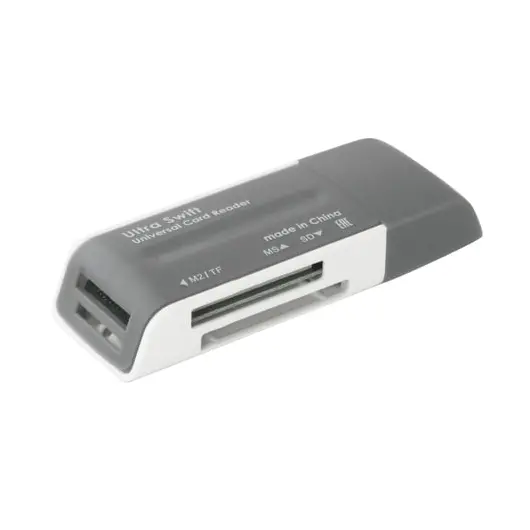 Картридер DEFENDER Ultra Swift, USB 2.0, порты SD, MMC, TF, M2, XD, MS, 83260, фото 2