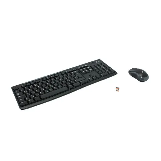 Набор беспроводной LOGITECH Wireless Combo MK270, клавиатура, мышь 2 кнопки + 1 колесо-кнопка, черный, 920-004518, фото 1