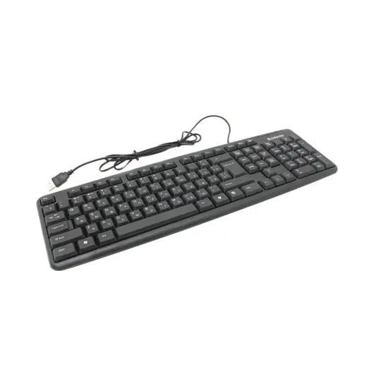 Клавиатура проводная DEFENDER Element HB-520, USB, 104 клавиши + 3 дополнительные клавиши, черная, 45522, фото 1