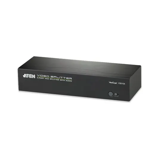 Разветвитель SVGA ATEN, 4-портовый, для передачи цифрового аудио/видео, каскадируемый, VS0104, фото 1