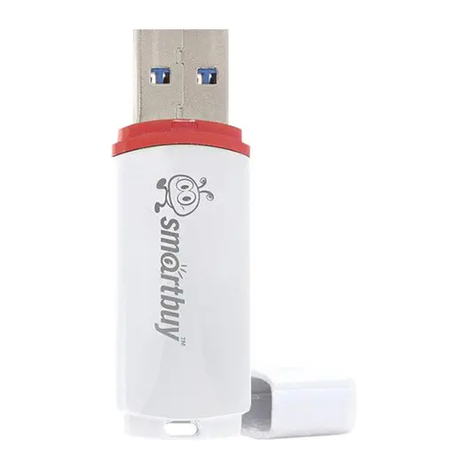Флэш-диск 8 GB, SMARTBUY Crown, USB 2.0, белый, SB8GBCRW-W, фото 2