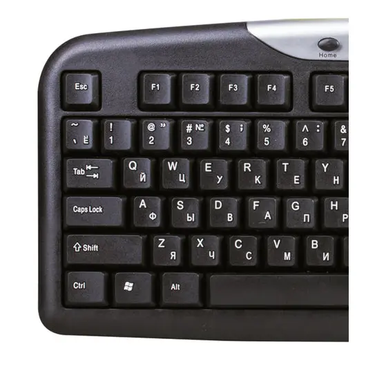 Набор проводной SONNEN KB-S110, USB, клавиатура 116 клавиш, мышь 3 кнопки, 1000 dpi, черный/серебристый, 511284, фото 5