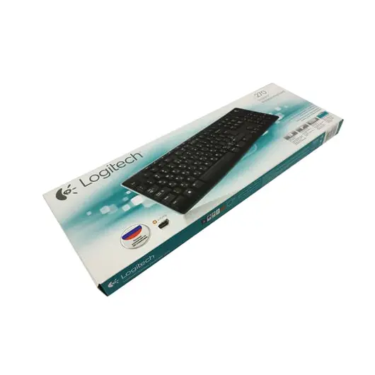Клавиатура беспроводная LOGITECH K270, 104 клавиши + 8 дополнительных клавиш, мультимедийная, черная, 920-003757, фото 2