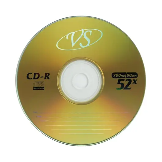 Диск CD-R VS, 700 Mb, 52х, бумажный конверт, фото 3
