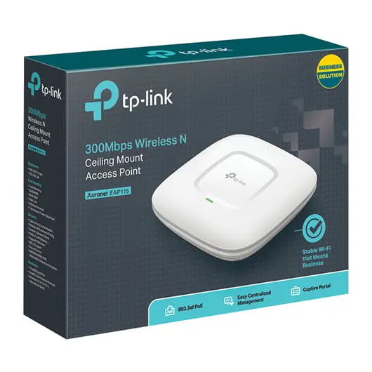 Точка доступа Wi-Fi TP-LINK EAP115, +POE, 2,4 ГГц 802.11n 300 Мбит, фото 4