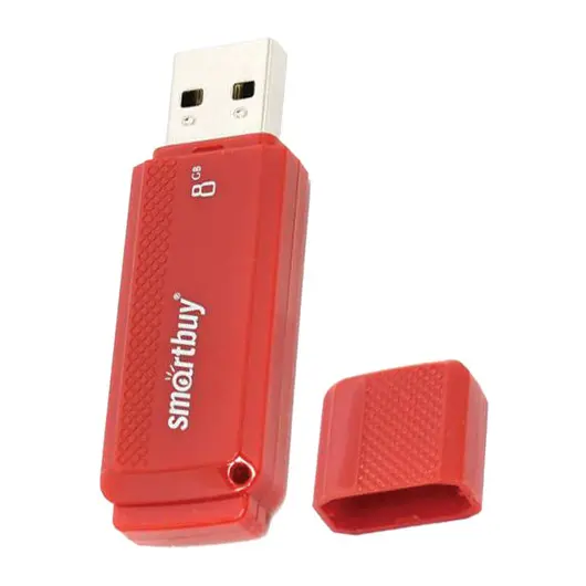 Флэш-диск 8 GB, SMARTBUY Dock, USB 2.0, красный, SB8GBDK-R, фото 2