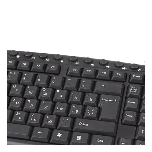 Клавиатура проводная SONNEN KB-8137, USB, 104 клавиши + 12 дополнительных, мультимедийная, черная, 512652, фото 5