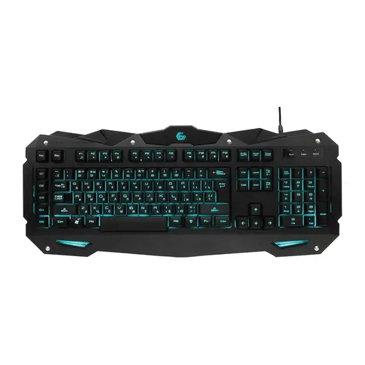 Клавиатура проводная игровая GEMBIRD KB-G200L, USB, подсветка 7 цветов, черная, фото 5