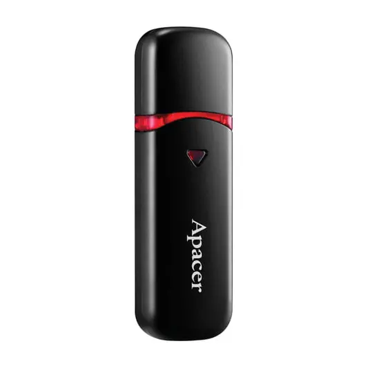 Флэш-диск 8 GB, APACER AH333, USB 2.0, черный, AP8GAH333B-1, фото 1