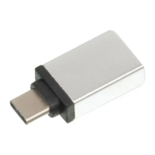 Переходник USB-TypeC RED LINE, F-M, для подключения портативных устройств, OTG, серый, УТ000012622, фото 2