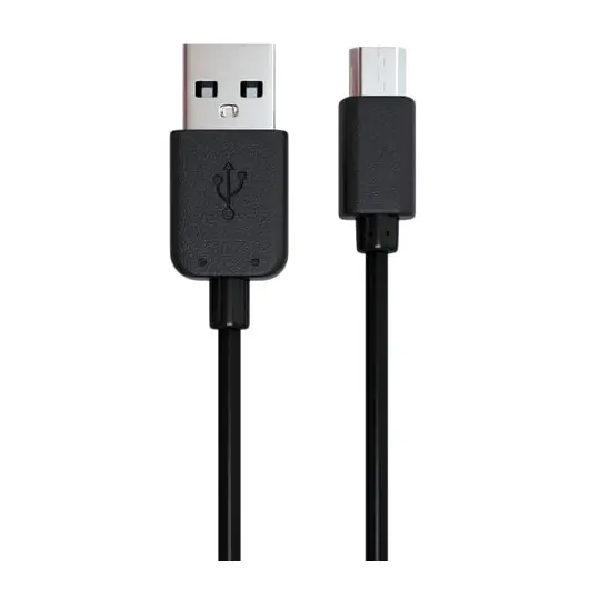 Кабель USB-micro USB 2.0, 1 м, RED LINE, для подключения портативных устройств и периферии, черный, УТ000002814, фото 1
