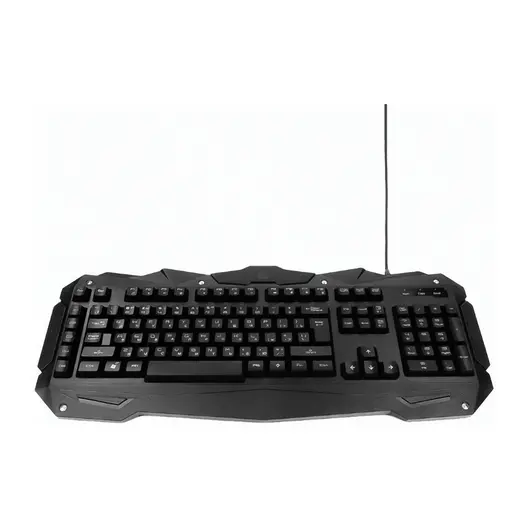 Клавиатура проводная игровая GEMBIRD KB-G200L, USB, подсветка 7 цветов, черная, фото 2