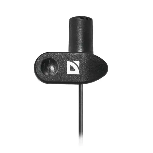 Микрофон-клипса DEFENDER MIC-109, кабель 1,8 м, 54 дБ, пластик, черный, 64109, фото 2