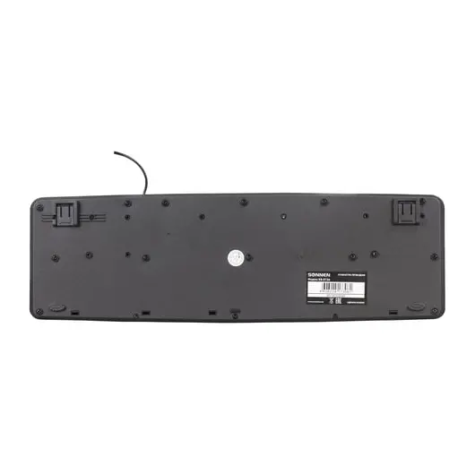Клавиатура проводная SONNEN KB-8136, USB, 107 клавиш, черная, 512651, фото 3