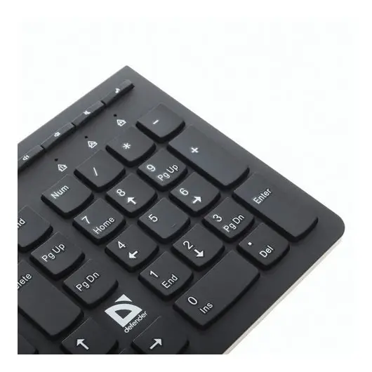 Клавиатура проводная DEFENDER UltraMateSM-530 RU, USB, 104 + 16 допополнительных клавиш, черная, 45530, фото 4