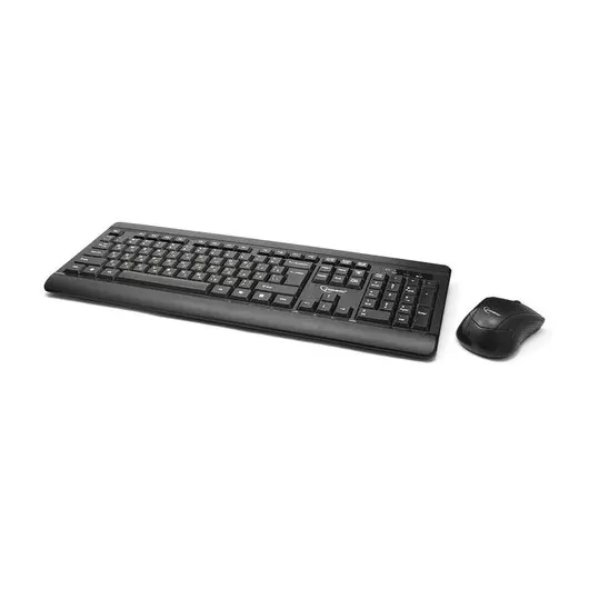 Набор беспроводной GEMBIRD KBS-8001, клавиатура 104 клавиши, мышь 2 кнопки + 1 колесо-кнопка, черный, фото 2