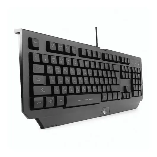 Клавиатура проводная игровая GEMBIRD KB-G300L, USB, 104 клавиши, с подсветкой, черная, фото 3