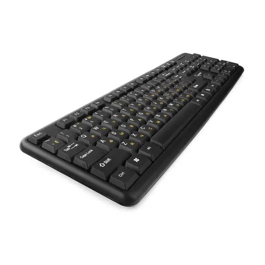 Клавиатура проводная GEMBIRD KB-8320U-BL, USB, 104 клавиши, черная, фото 3