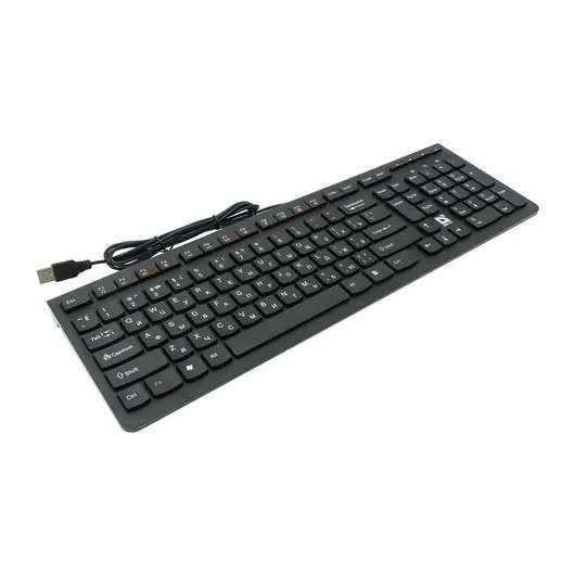 Клавиатура проводная DEFENDER UltraMateSM-530 RU, USB, 104 + 16 допополнительных клавиш, черная, 45530, фото 1