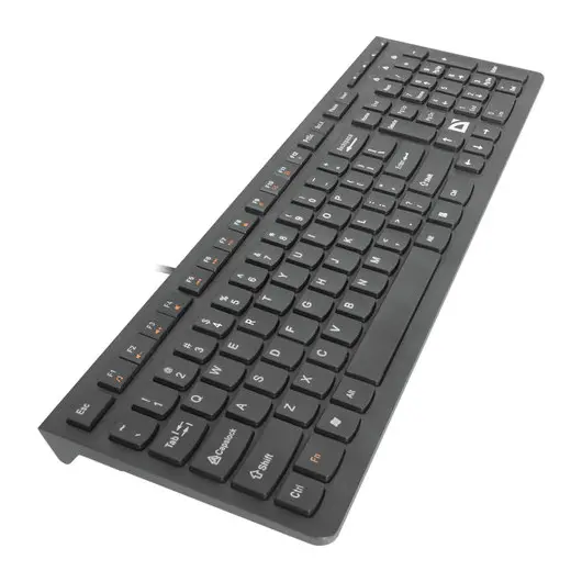Клавиатура проводная DEFENDER UltraMateSM-530 RU, USB, 104 + 16 допополнительных клавиш, черная, 45530, фото 3