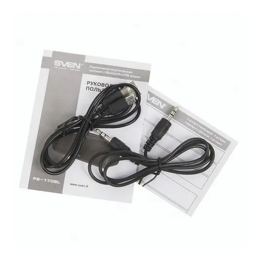 Колонка портативная SVEN PS-170BL, 1.0, 10 Вт, Bluetooth, FM-тюнер, USB, microUSB, черная, SV-014612, фото 6